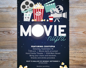 Movie Night Invitation