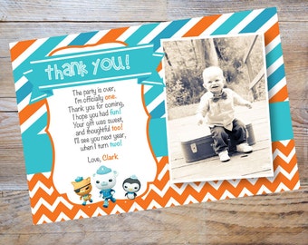 Octonauts Thank You Card
