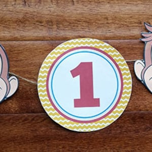 Curious George Birthday Banner