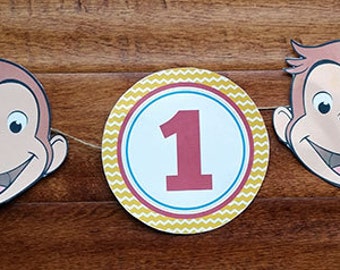 Curious George Birthday Banner