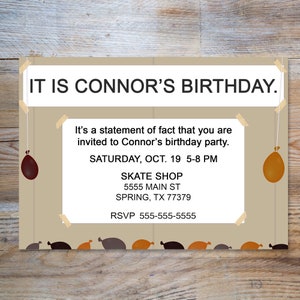 The Office Themed Birthday Party Invitation