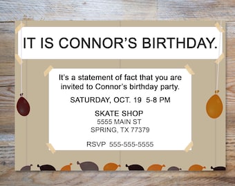 The Office Themed Birthday Party Invitation