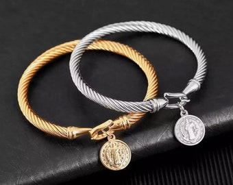 St. Benedict Bangle Bracelet