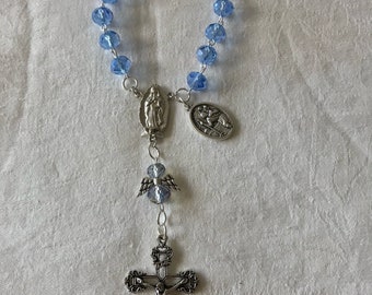 Blue Angel Car Rosary