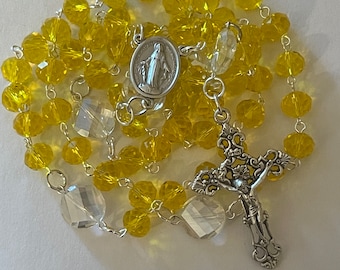 Custom Yellow Rosary