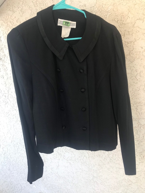 Vintage, 80s Black Blouse