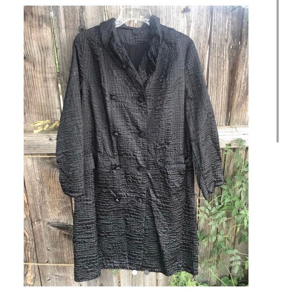 Black Vintage Rain Coat