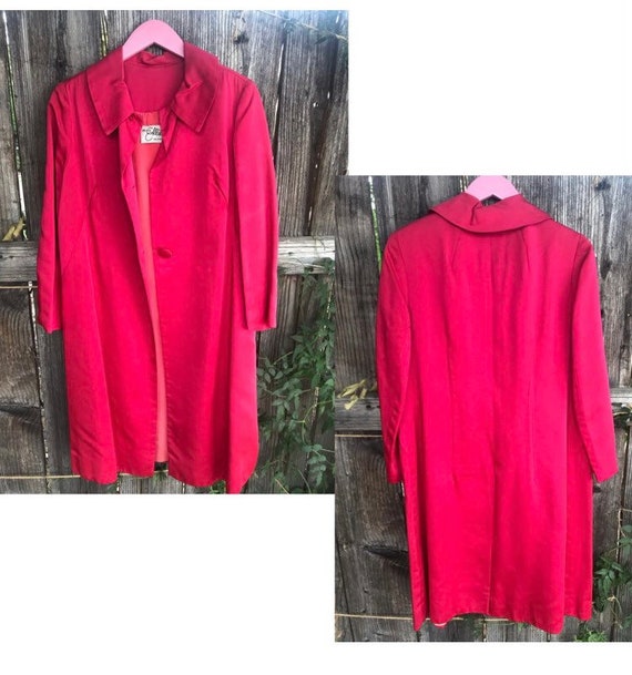 Miss Elliete California Hot Pink 70s Trench Coat