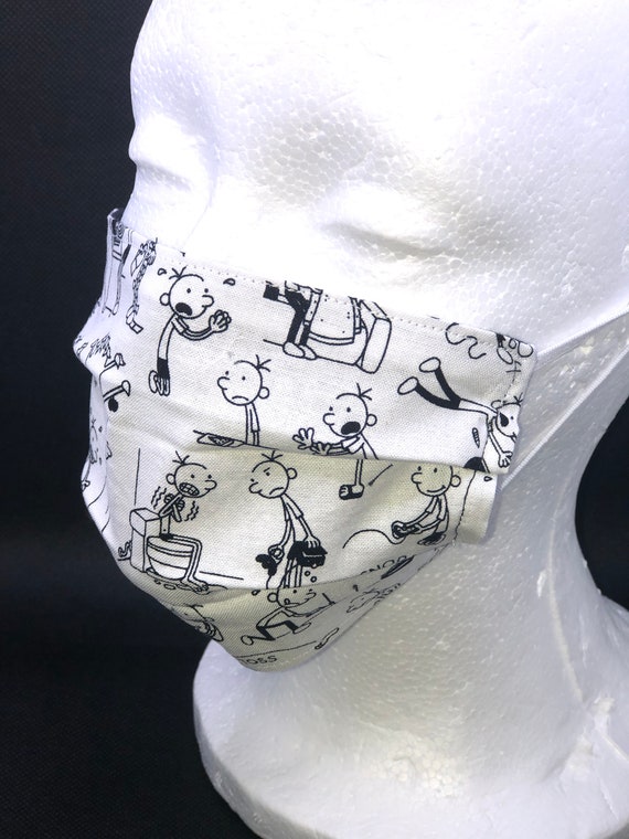 Face Mask / Diary of a WIMPY KID / Boy / Adult Small to Large | Etsy