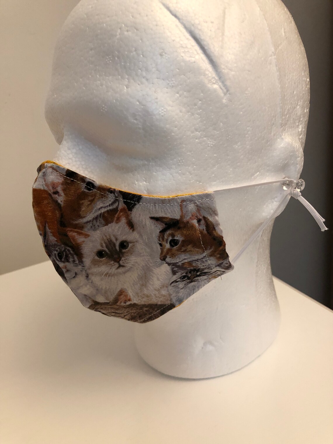 Face Mask / KITTENS / Cats / Fitted / Reversible / Adjustable Etsy