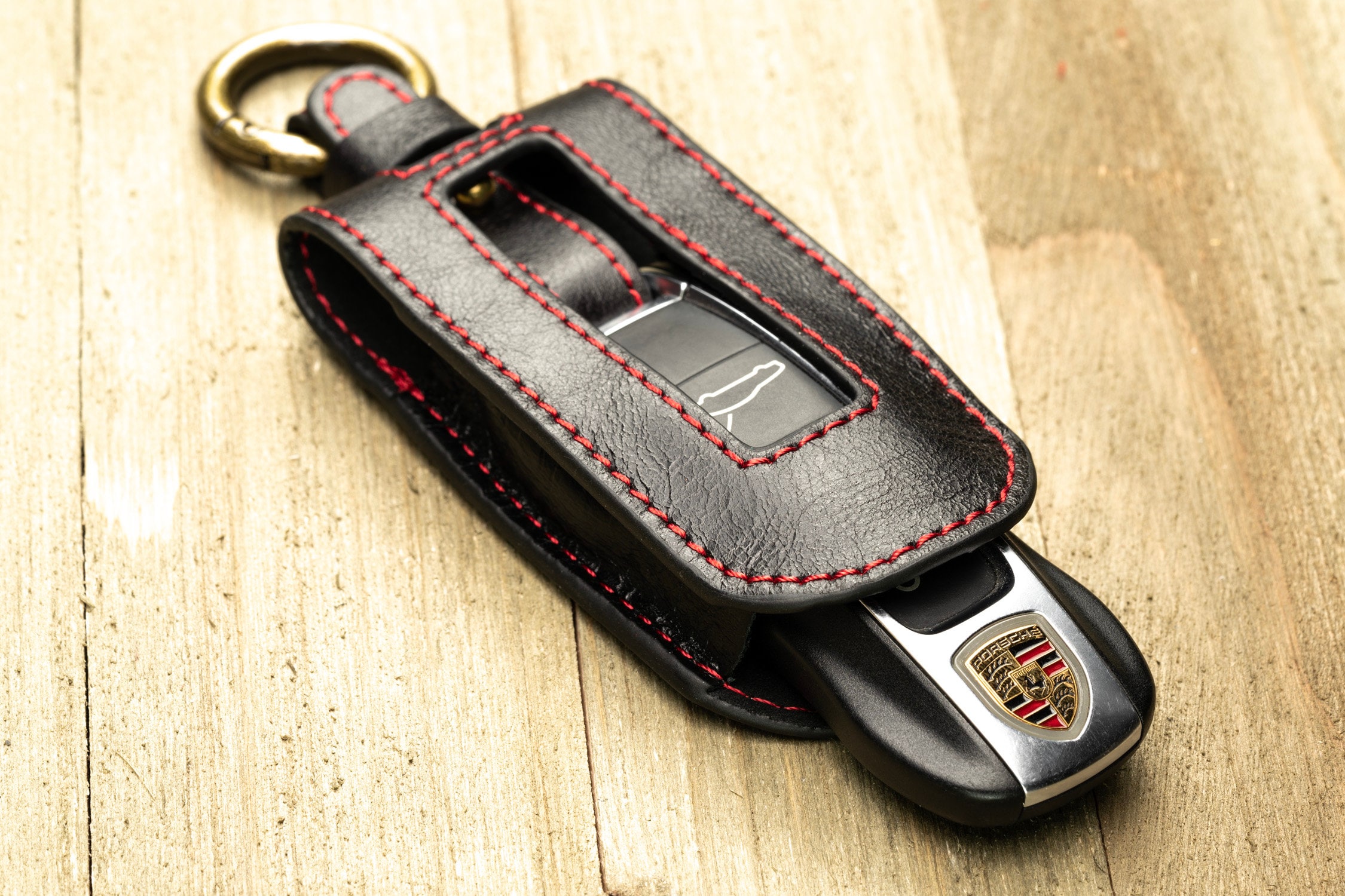 Vitodeco Genuine Leather Key Fob Case Compatible with BMW X5 2024