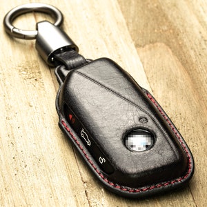 Vitodeco Genuine Leather Key Fob Case Compatible with BMW X5 2024, BMW X6 2024, BMW X7, BMW X1, BMW 3 Series, BMW 7 Series, BMW IX, BMW i4, BMW i7