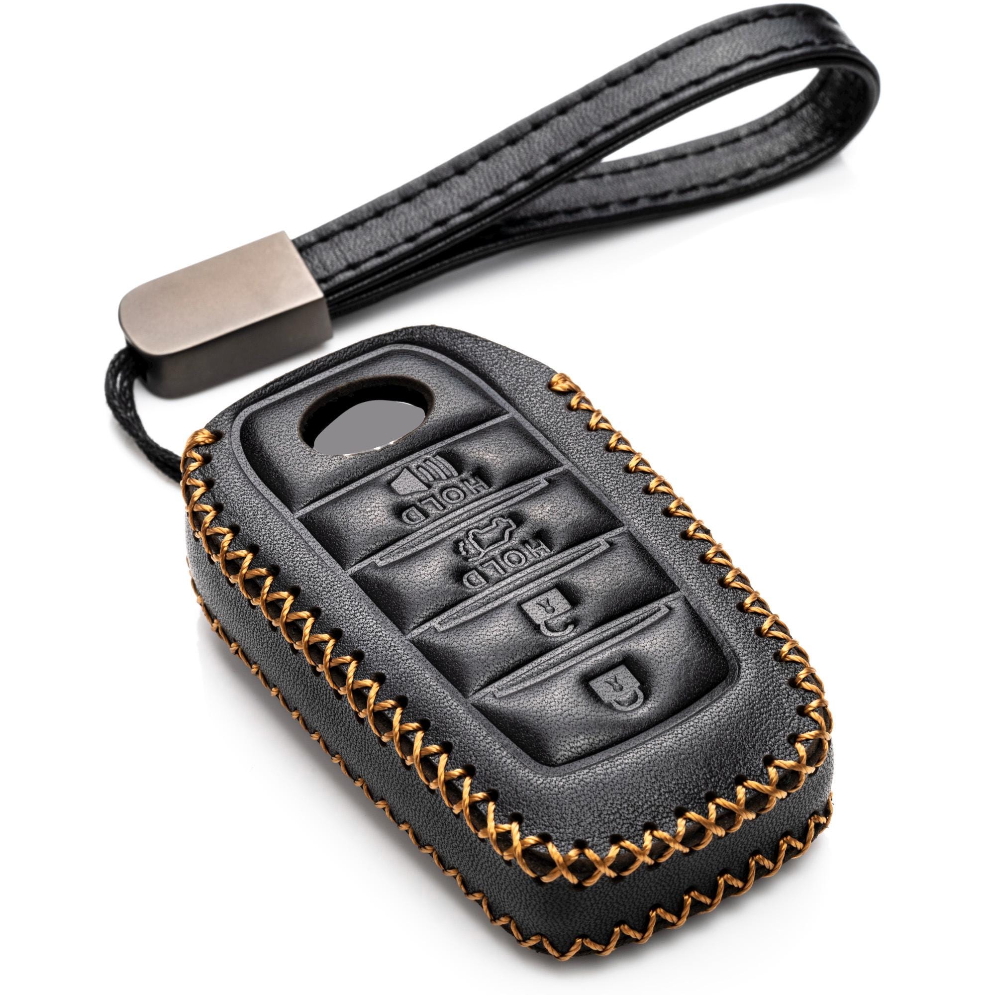 Leather Key Fob Case for Toyota 4runner Highlander Camry Sequoia, 4 ...
