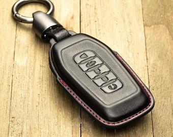 Leather Key Fob Case for Infiniti QX80 QX60 (2025-2026), 5-Button Key Protector