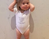 Too Early To Ask For A Sibling? - unisex bodysuit - tees on request