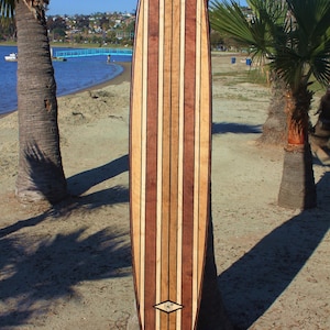 Wood Surfboard Bar Top Wall Decor Hawaiian Art