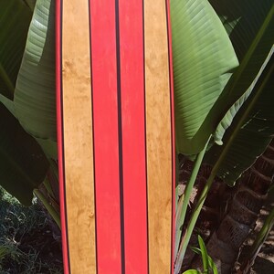 Wood Surfboard Wall Art Bar Table Decor YOU CHOOSE COLOR! Custom Rare California