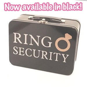 White Ring Security Box Complete with Coloring Book with Crayons Ring Bearer Alternative image 4