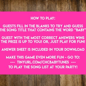 INSTANT DOWNLOAD Oh Boy It's A Boy Elephant Name That Baby Tune Baby Shower Game: Co-Ed Baby Shower Game Print-at-Home PDF Printable image 3