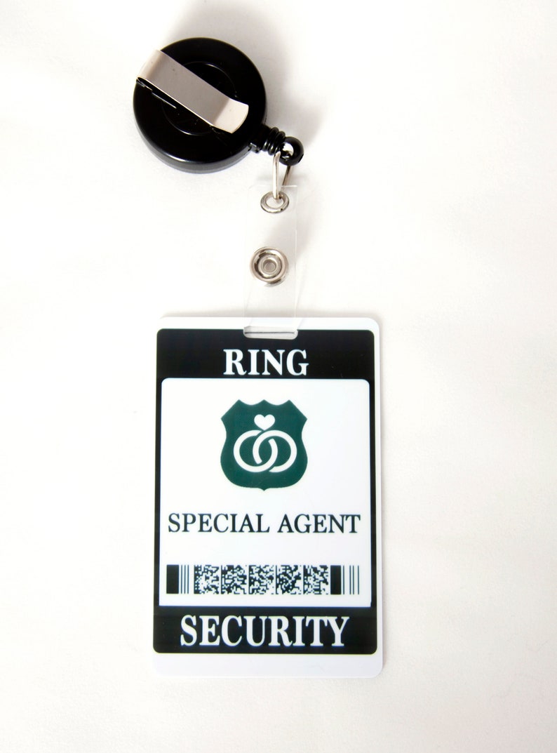 Ring Security ID Badge Wedding Ring Bearer Alternative / Etsy