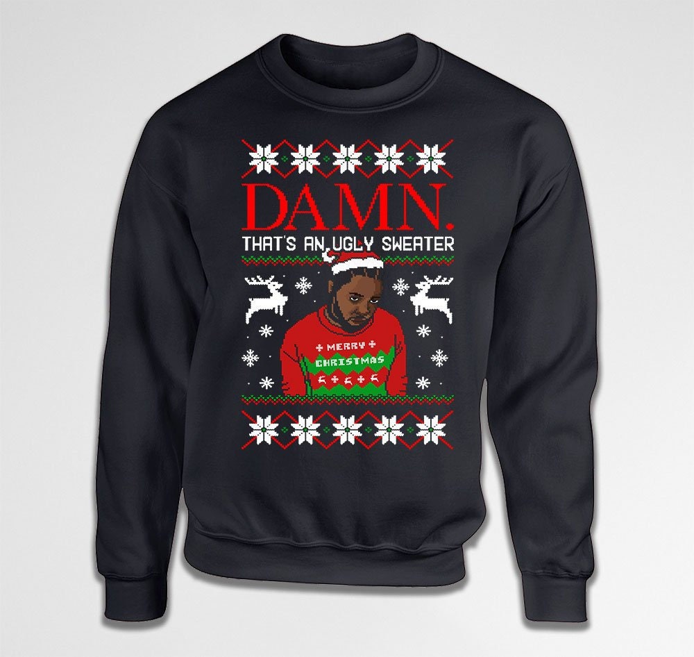 Hip Hop Christmas Sweater Kendrick Lamar Shirt Ugly Christmas Etsy