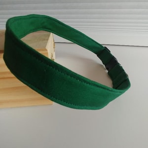 Dog Collar~Dark Green Dog Collar~ Forest Green Dog Collar~ Fabric Dog Collar