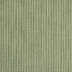 Tailored Bedskirt Bottom Line Devon Green Textured Ticking Stripe