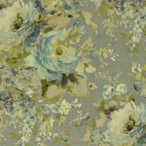 Scallop Valance Macbeth Heather Grey Floral