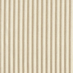 Crib Skirt French Country Linen Beige Ticking Stripe