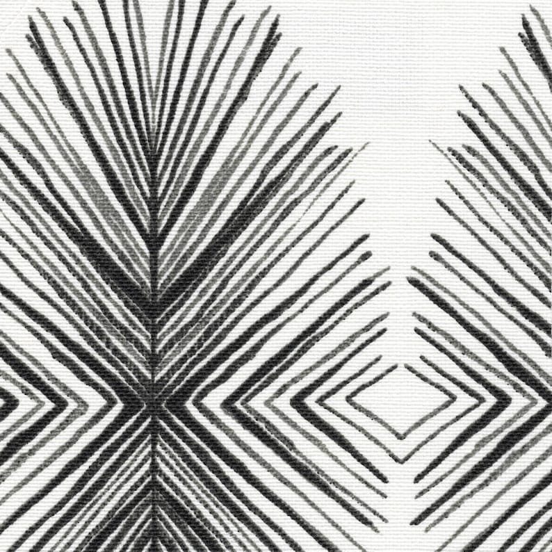 Rod-Pocket Curtain Panels Tulum Ink Geometric Black /& Gray