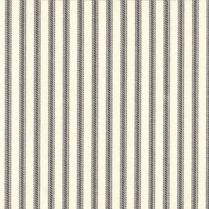 Tailored Bedskirt French Country in Brindle Gray Ticking Stripe | French Country | Ticking | Ticking Stripe | Bed Skirt | Dust Ruffle