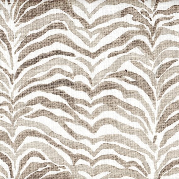Round Tablecloth Serengeti Bisque Gray Animal Print | Etsy