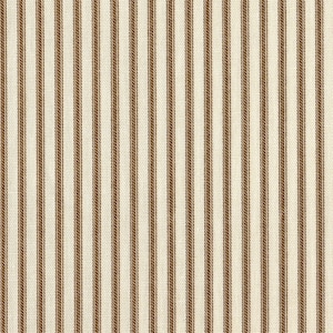 Shower Curtain in French Country Suede Brown Ticking Stripe | French Country | Fabric Shower Curtain | Ticking | Ticking Stripe