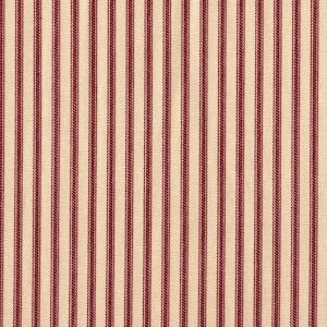 Twin Duvet Cover in French Country Crimson Red Ticking Stripe and Gingham Check