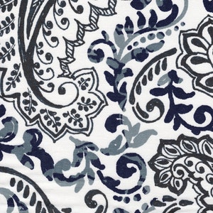 Tailored Bedskirt Shannon Vintage Indigo Floral Paisley