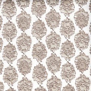 Tailored Valance Zira Bisque Gray Medallion