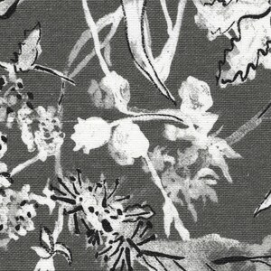 Scallop Valance Garden Party Ink Floral Gray