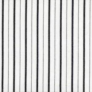 Tailored Valance Piper Black Stripe
