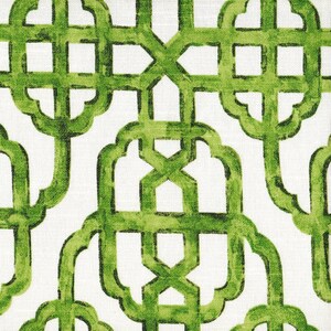 Tailored Bedskirt Imperial Jade Green Lattice