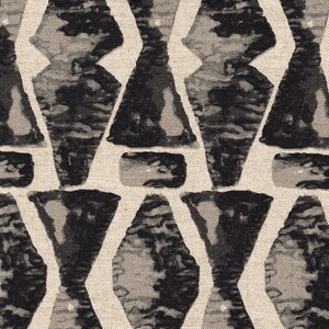 Scallop Valance Juju Geometric Granite Black