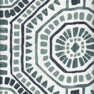 Sham Bricktown Waterbury Geometric Spa Green Slub Linen