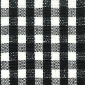 Scallop Valance Chester Black and White Check