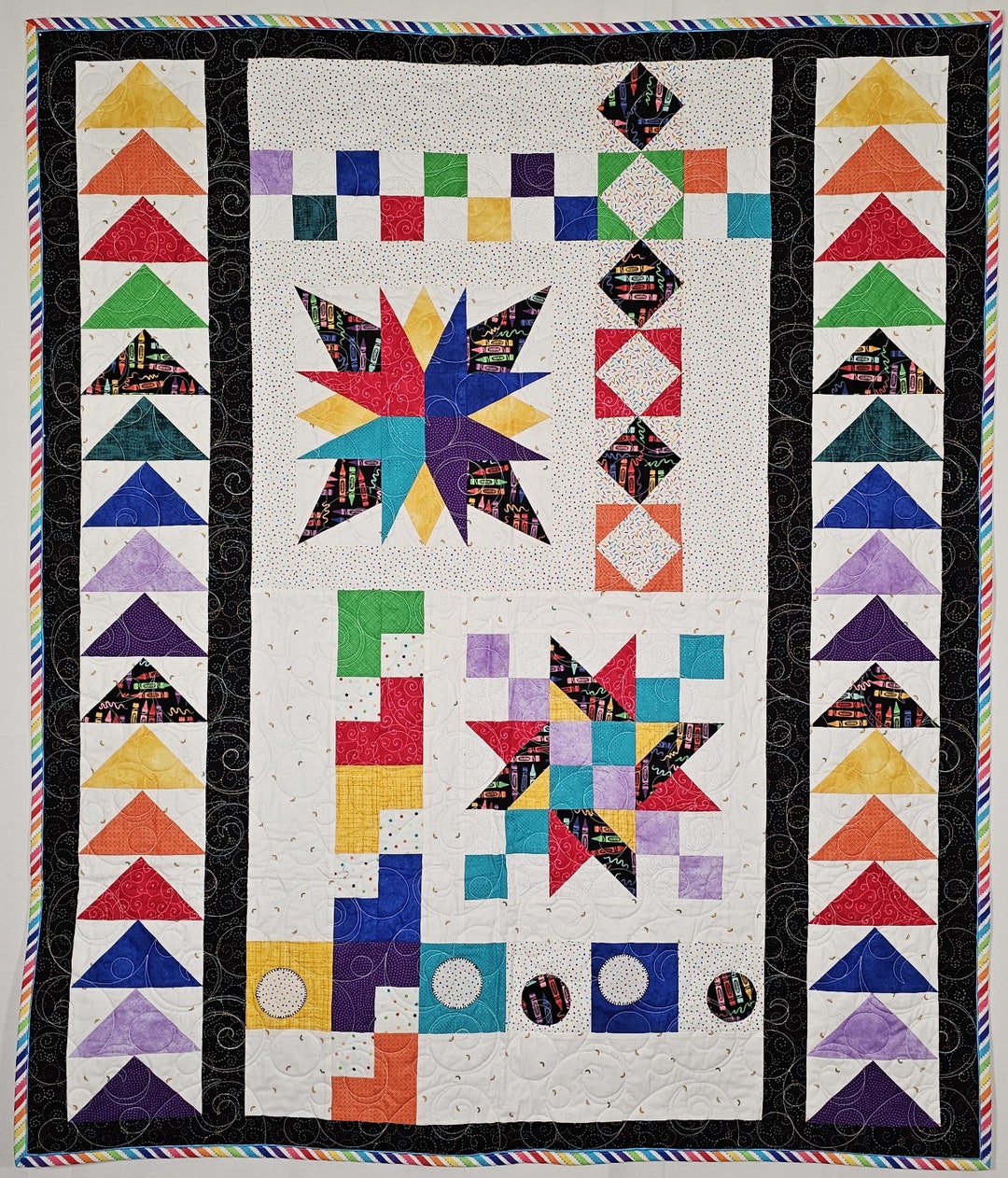 Crayon Colors | Baby/small Quilts | Colorful Unique Gifts | Warm Comfy ...