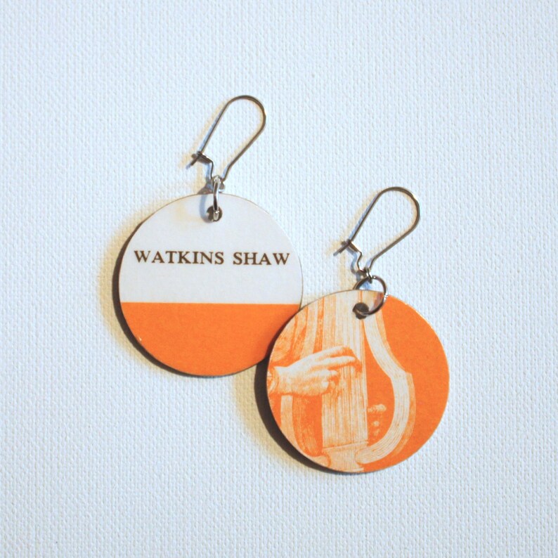 Handel/'s Messiah Score Cover Recycled Paper Handmade Earrings Pair #3