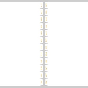 Set of 12 Side Tabbed Monthly Dividers