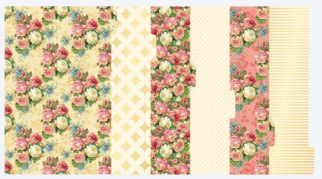 Vintage Rose Garden Complete Planner Kit - Etsy
