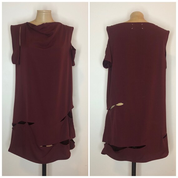 Maison Margiela Vintage Burgundy Deconstructed Sil
