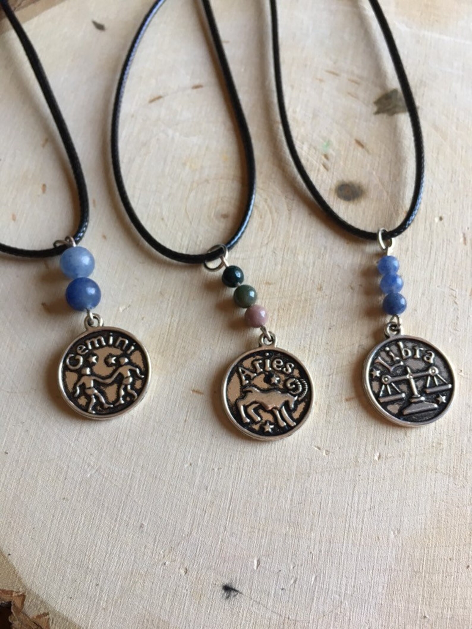 Zodiac astrology crystal necklace Etsy