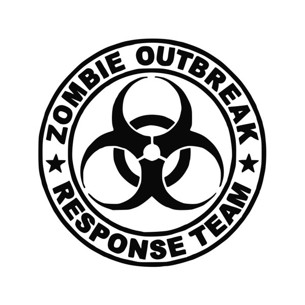 Zombie Outbreak Response Team Car Decal Undead Laptop Decal Macbook Fight the Hoards Vinyl Sticker Yeti Decal 0086