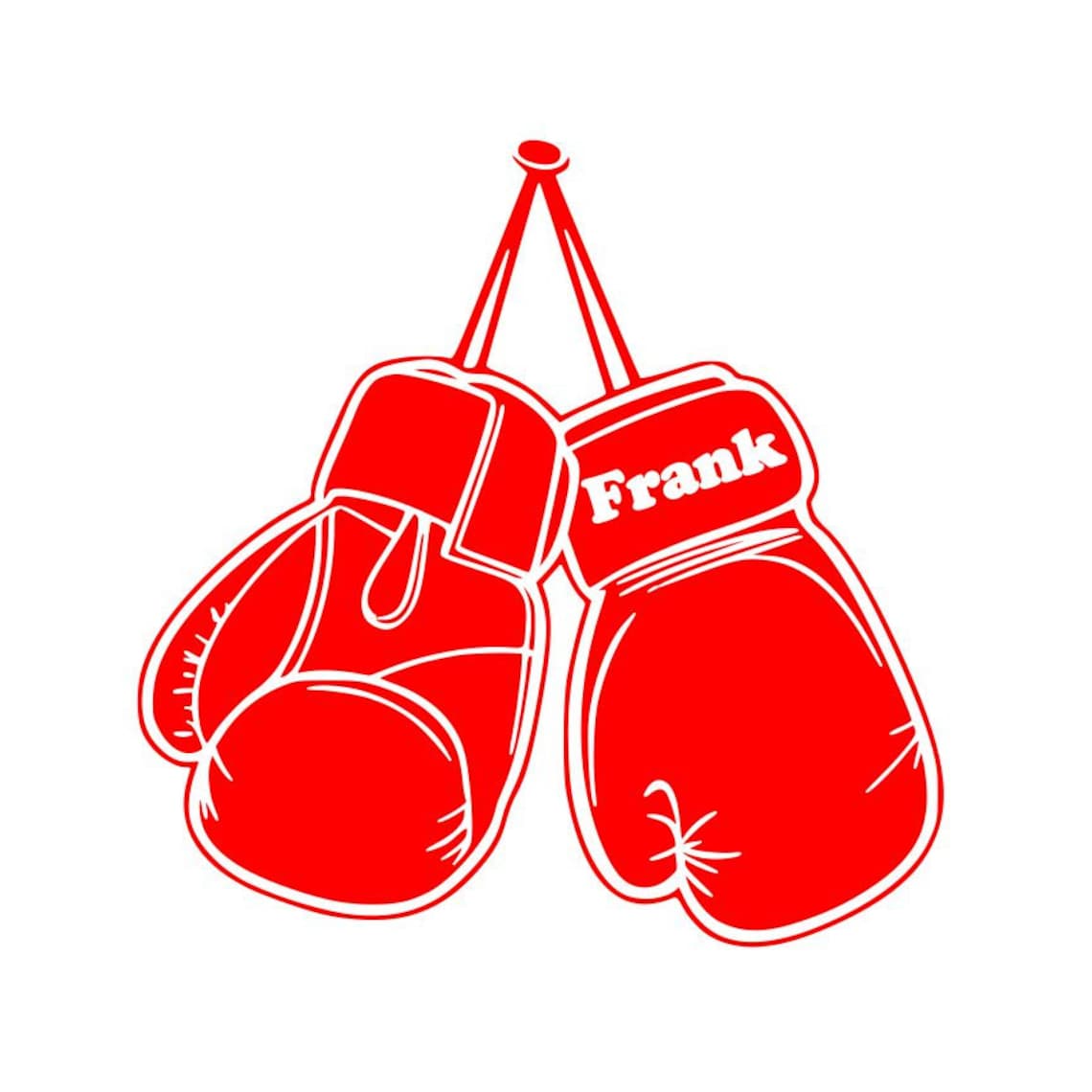 Custom Name Boxing Gloves Vinyl Decal for Macbook Laptop Etsy